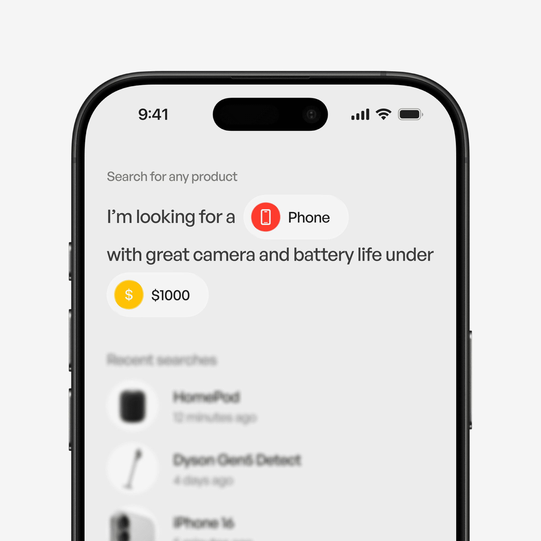 Natural language search