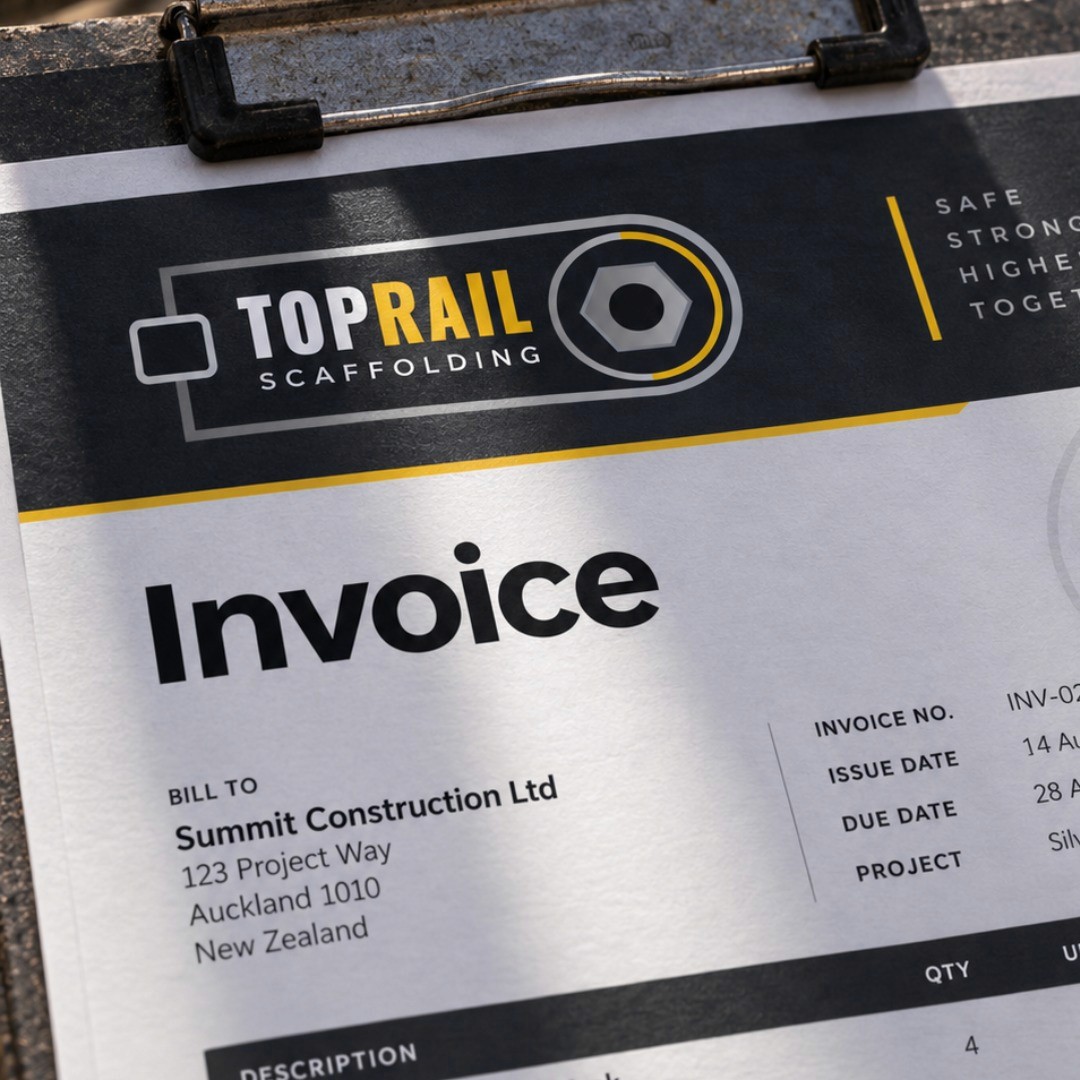 Toprail Scaffolding - Invoice
