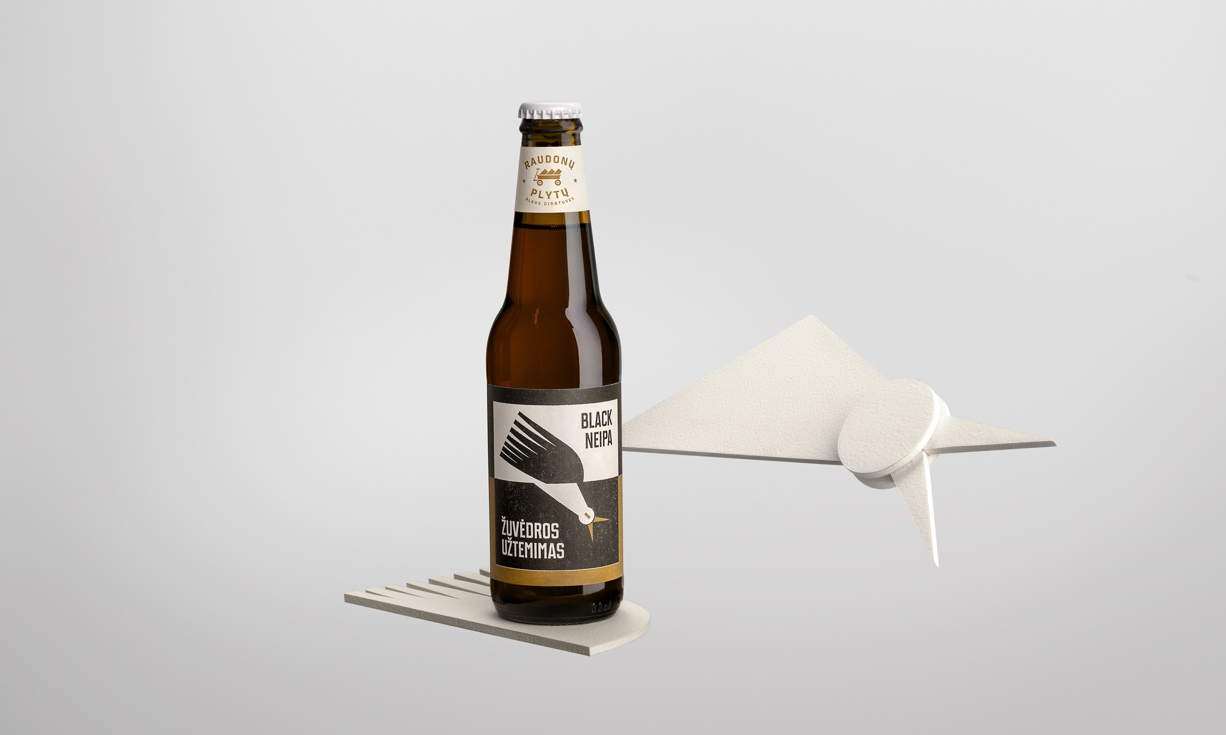 Creative beer packaging with expressive illustrated character