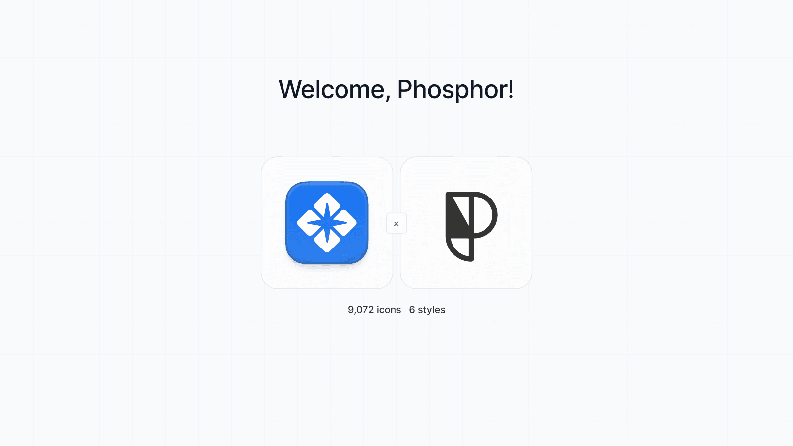 Phosphor icon set