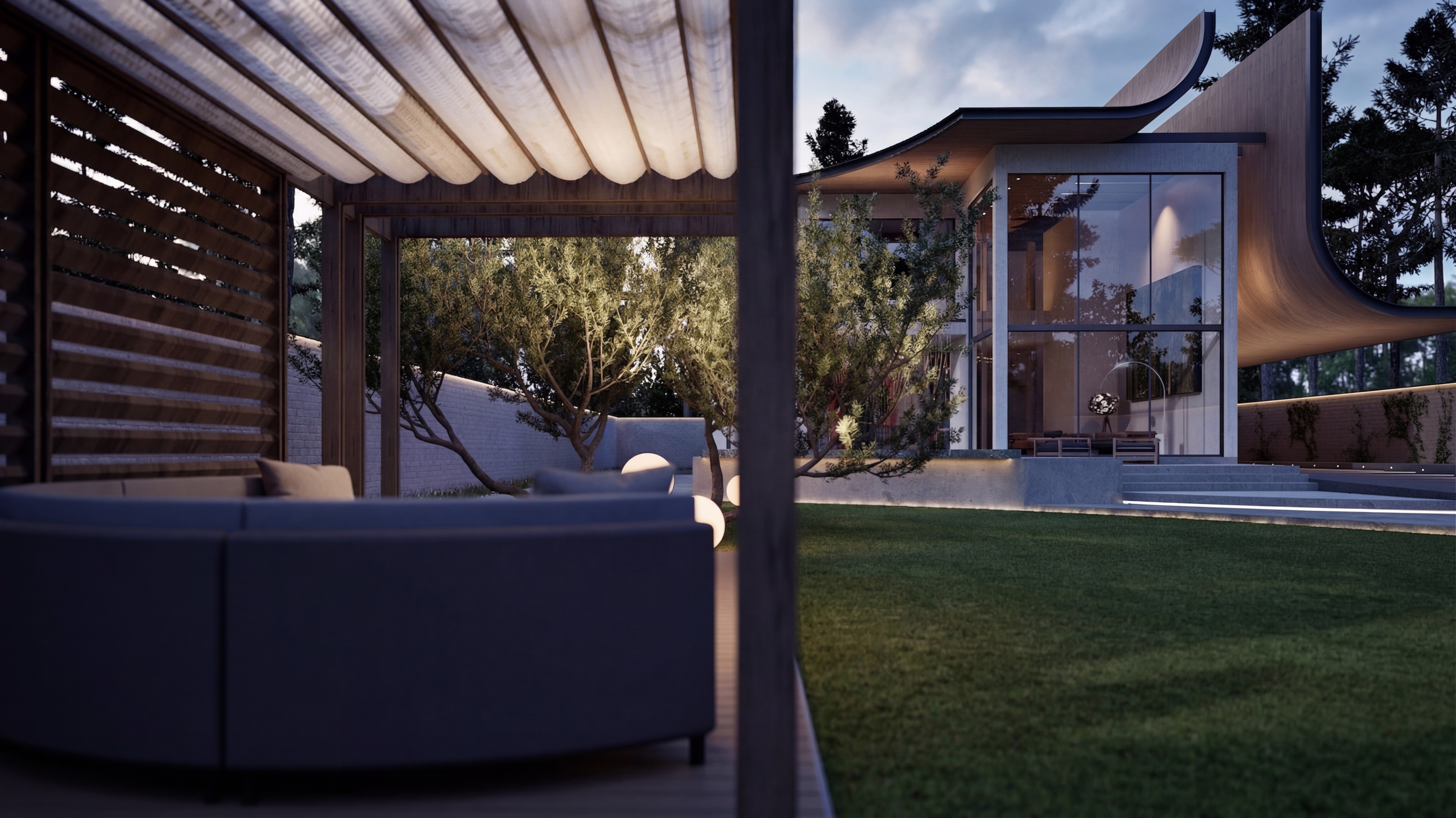 Project showcase image featuring a modern, refined interior.