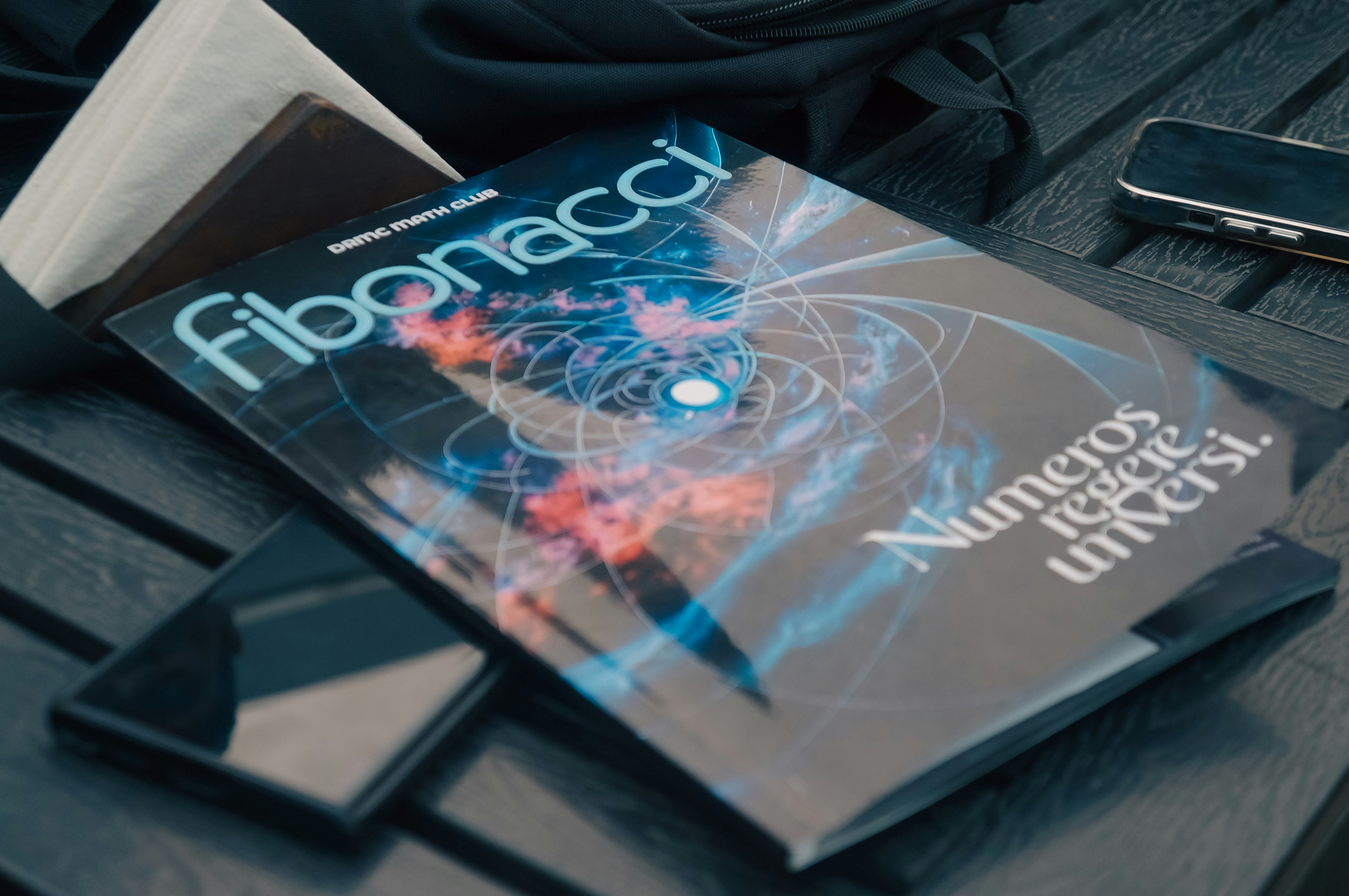 A book sitting on top of a wooden table
