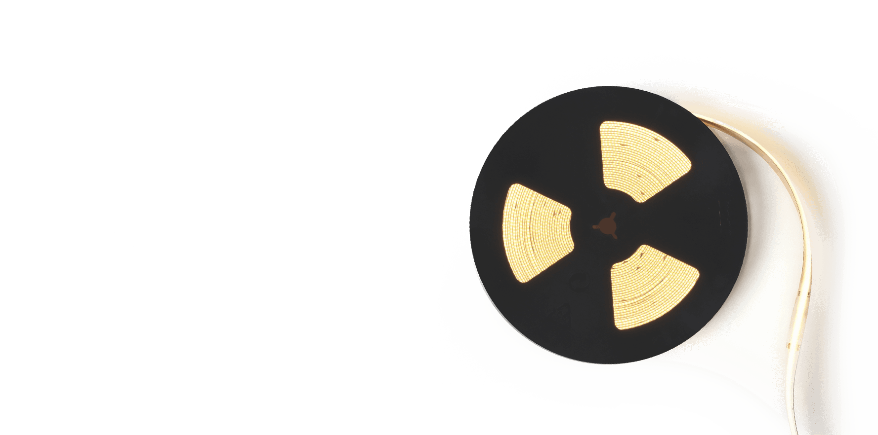 a part of the black headphone