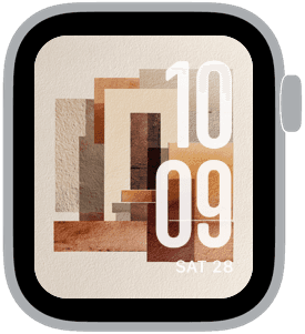 atelier stone Apple Watch face preview 3 featuring watercolor, gradient, and modern.