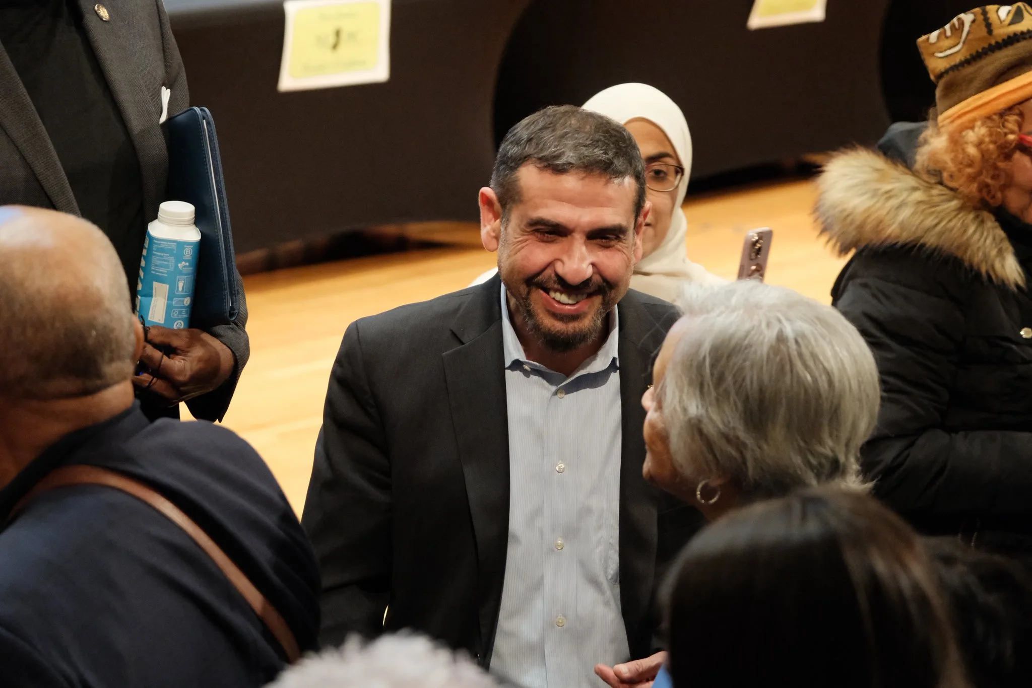 Dr. Adam Hamawy speaking with community members in New Jersey’s 12th District, reflecting broad local support and endorsements