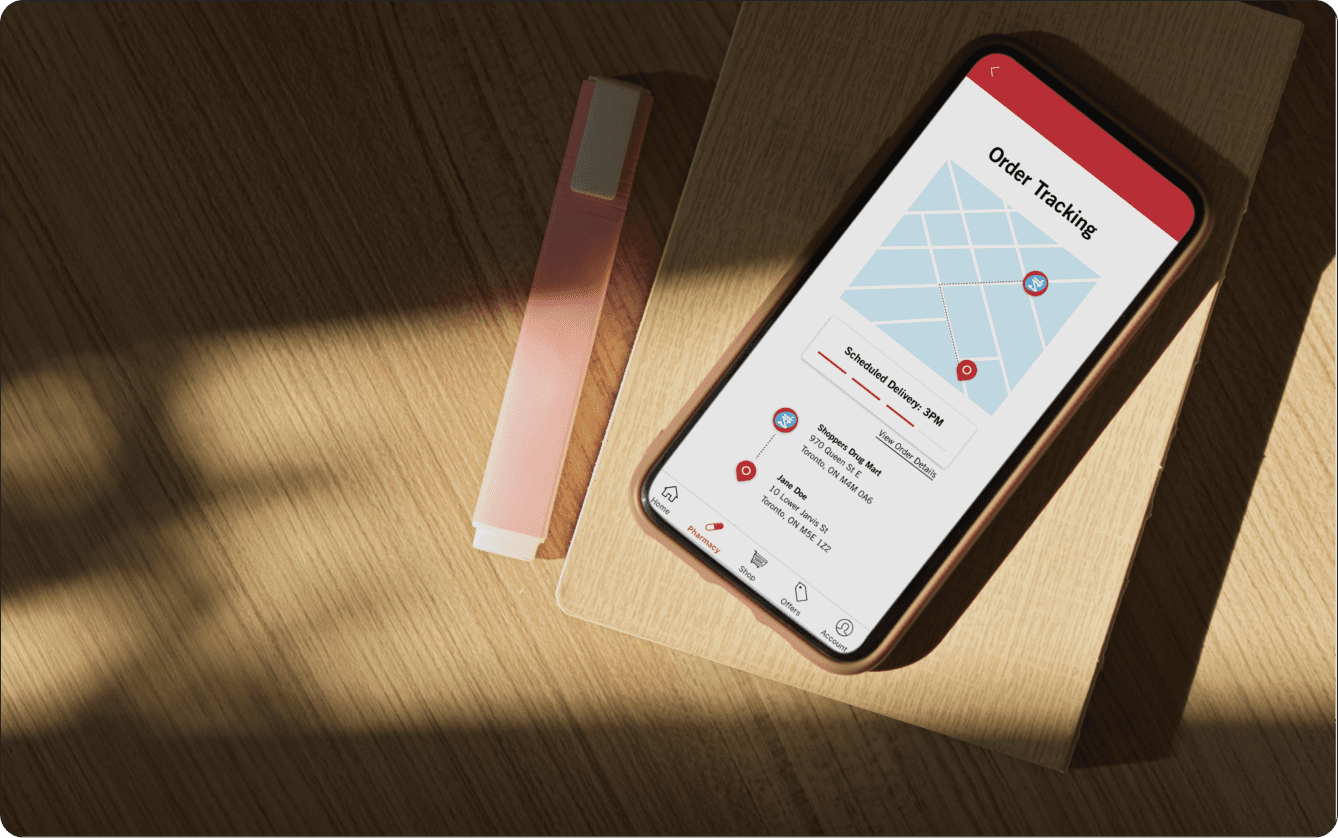 SDM redesigned mobile dashboard mockup
