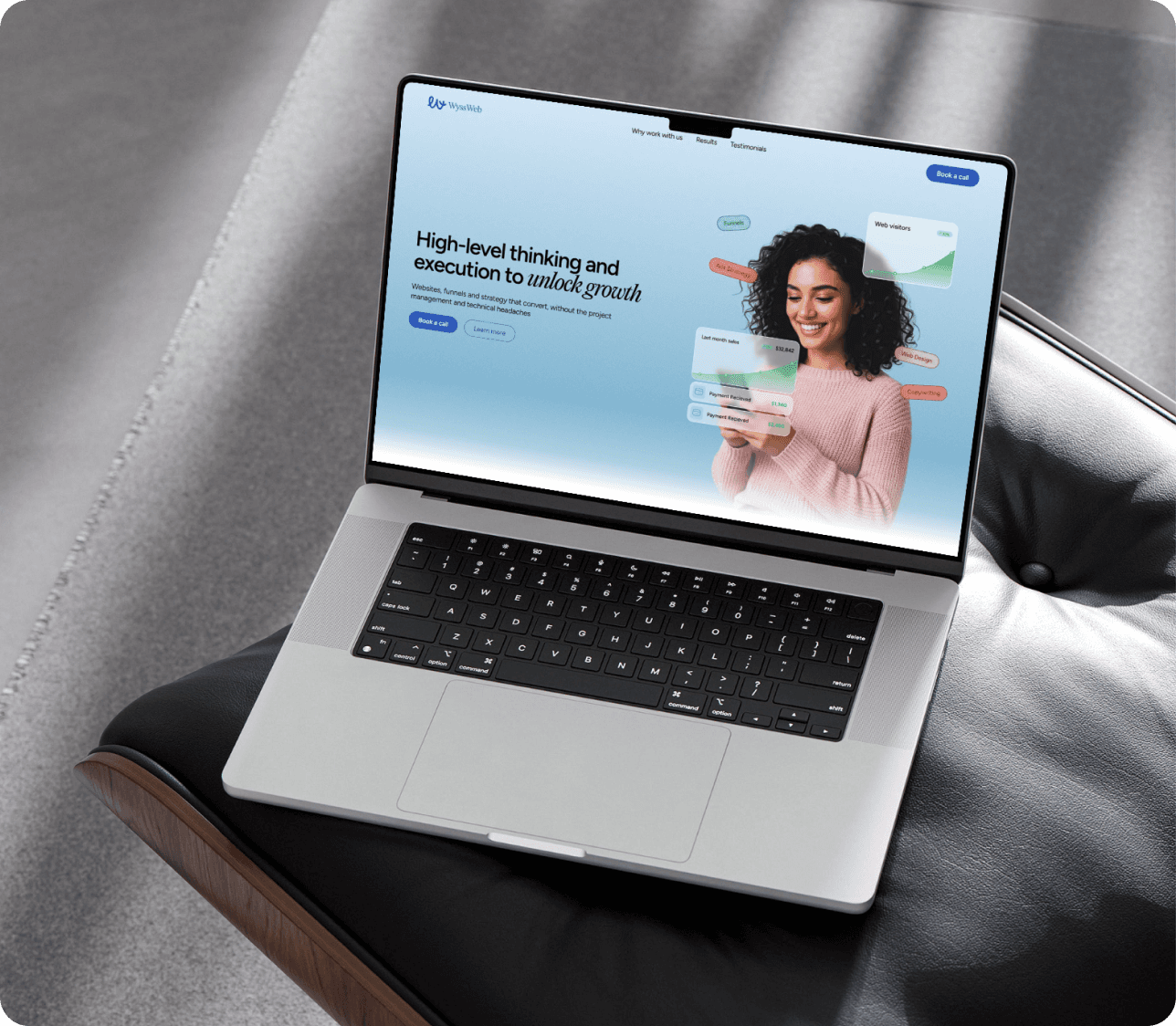 Visual mockup of the Impartly website