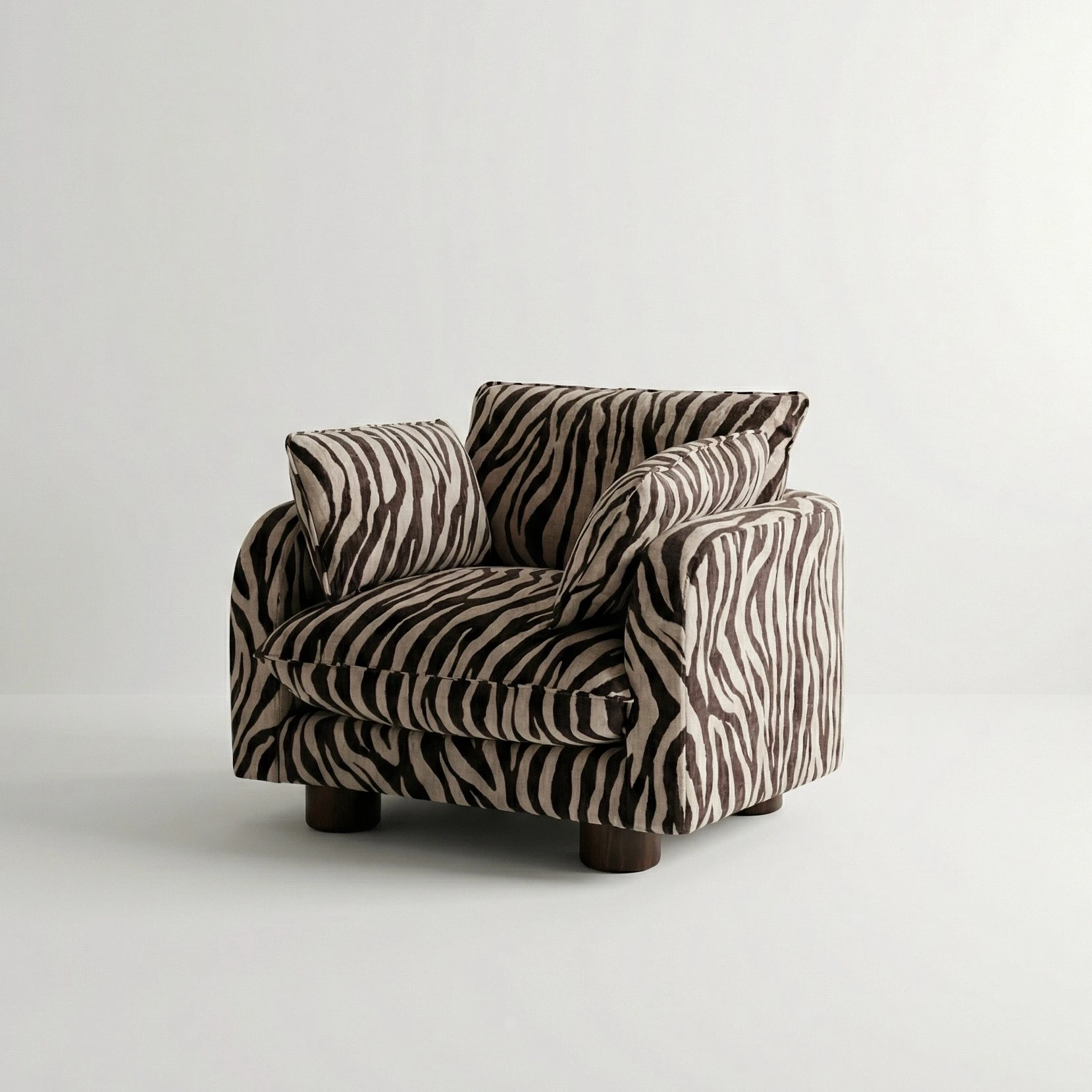 A young woman with long hair smiles while standing against a green backdrop, wearing a casual dark sweater.