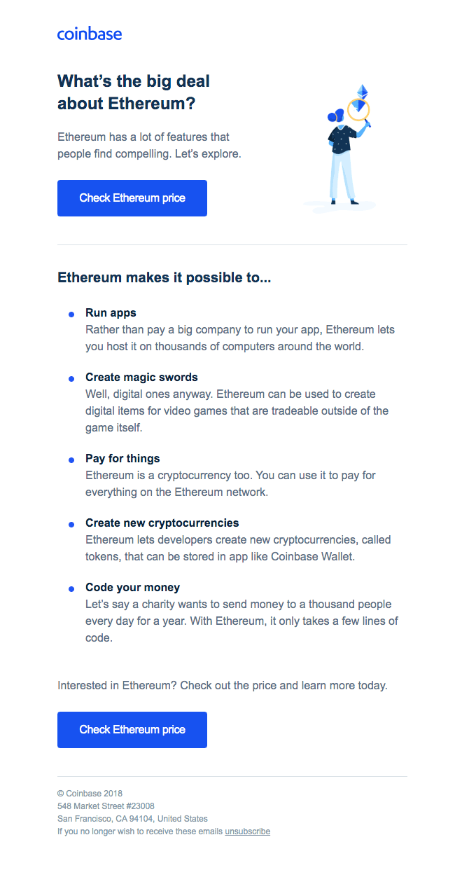 coinbase email example