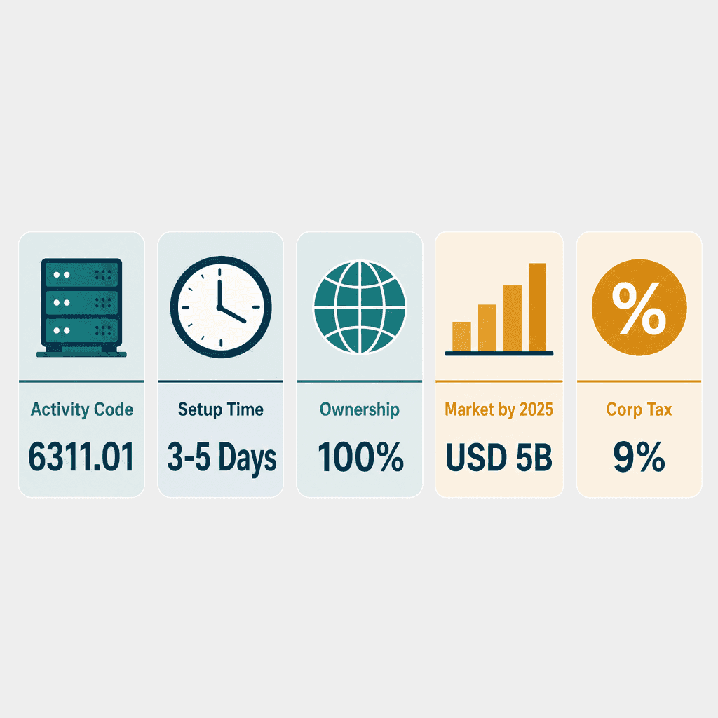 Infographic: How to Get a Cloud Computing & Data Hosting Business License in Dubai