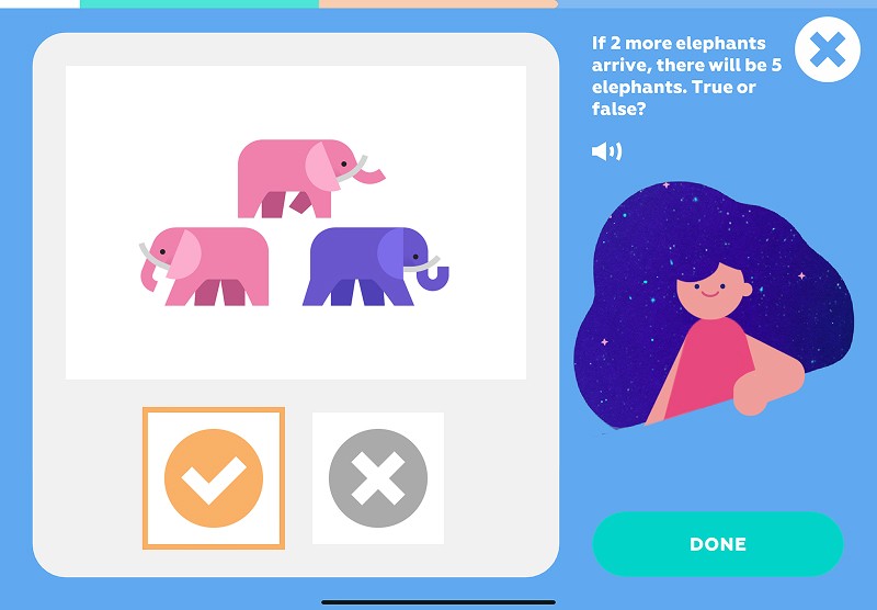 If-else statement: check if the claim is true after adding 2 elephants