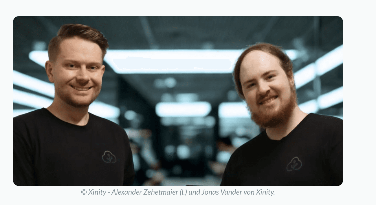 Brutkasten - Mostly AI Founders Back Xinity - Xinity sovereign AI press coverage