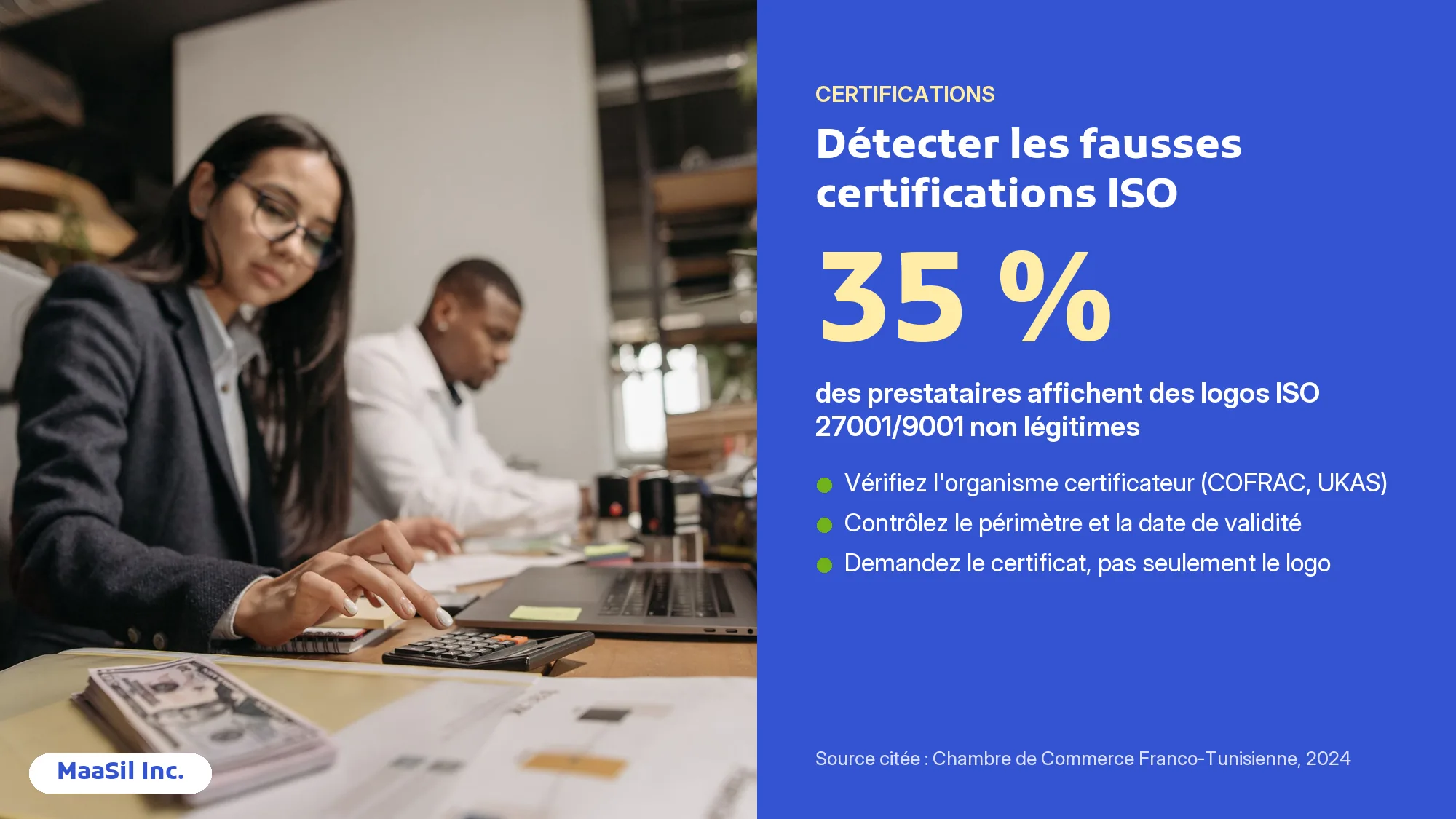 Infographie : 35 % des prestataires IT affichent des certifications ISO 27001 ou 9001 non légitimes