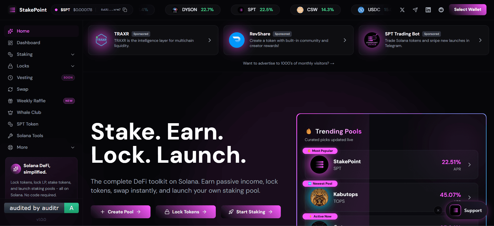 Best Token Lock Platforms on Solana