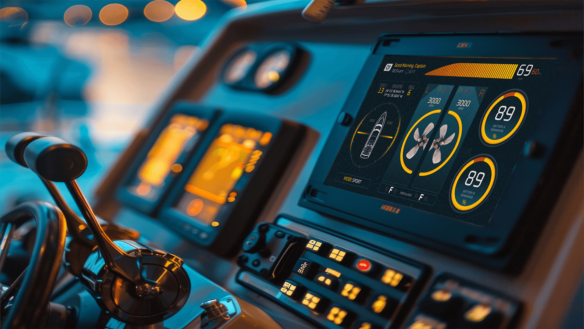 Laptop showing Bloomy UI