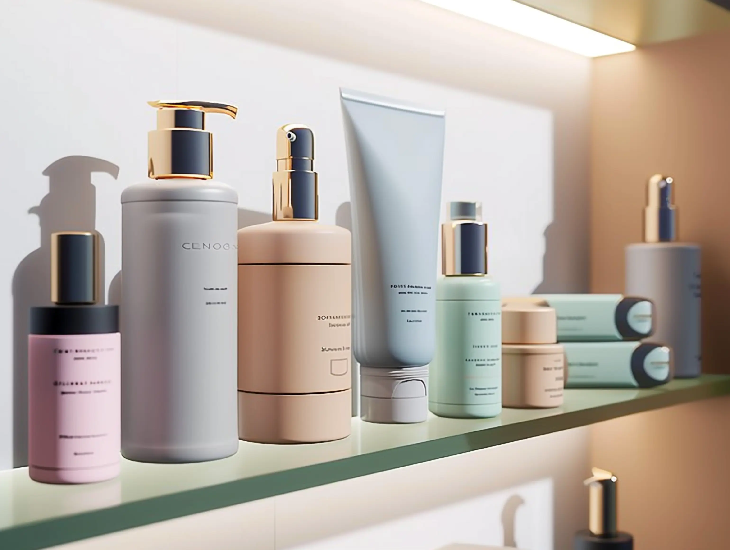 Minimal skincare packaging
