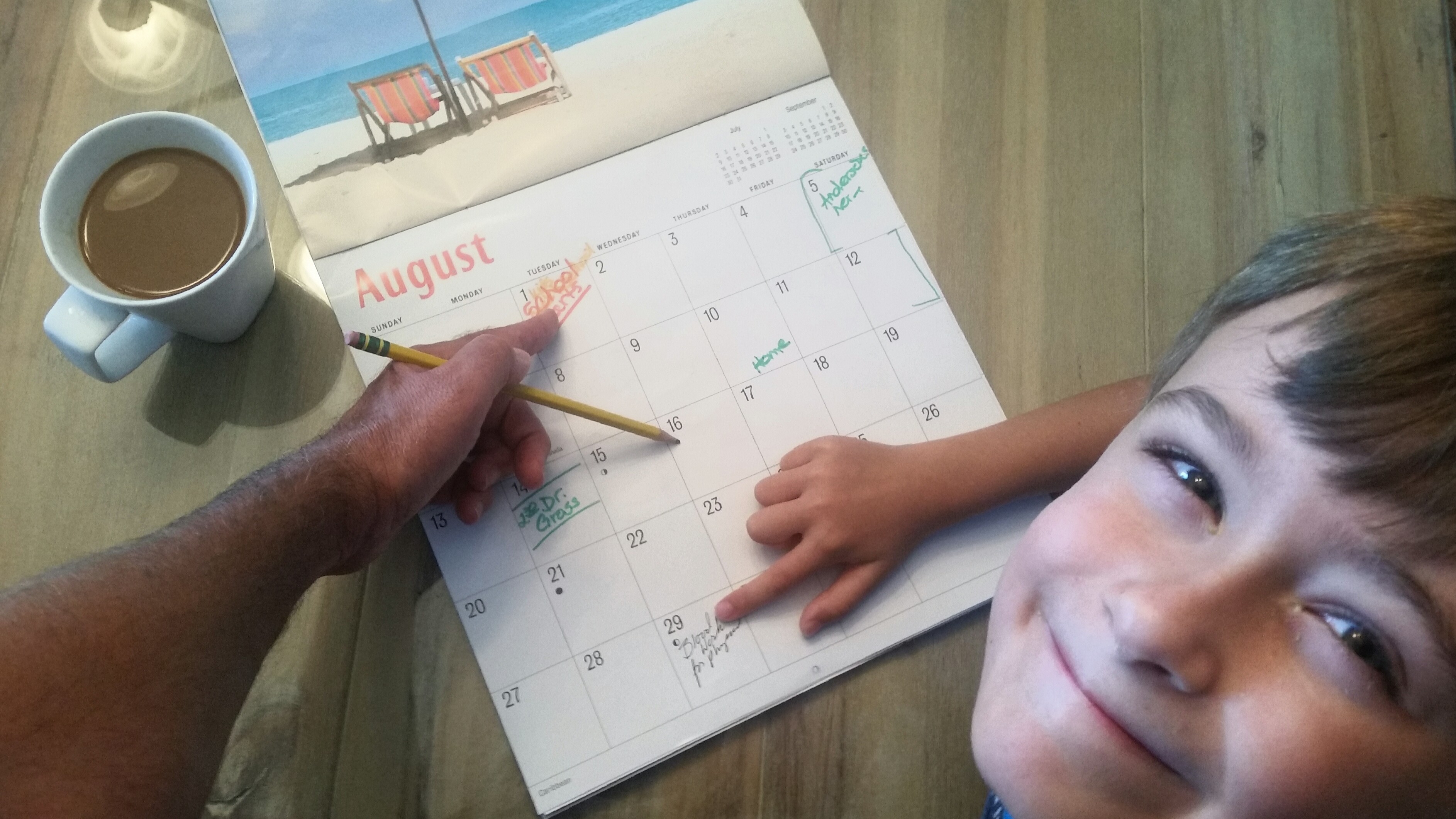 Familienkalender schreiben