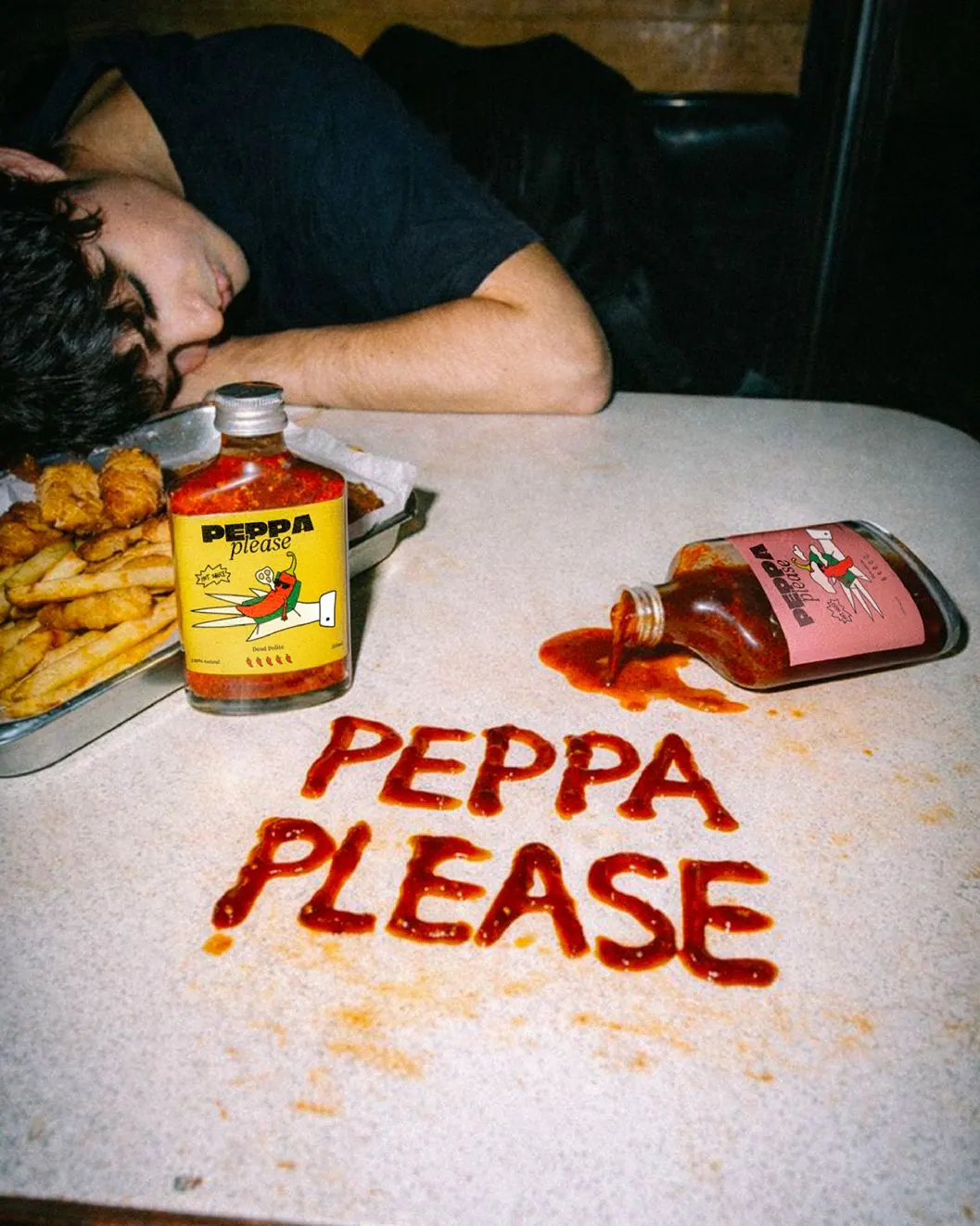 Peppa please packaging sauce piquante graphiste branding