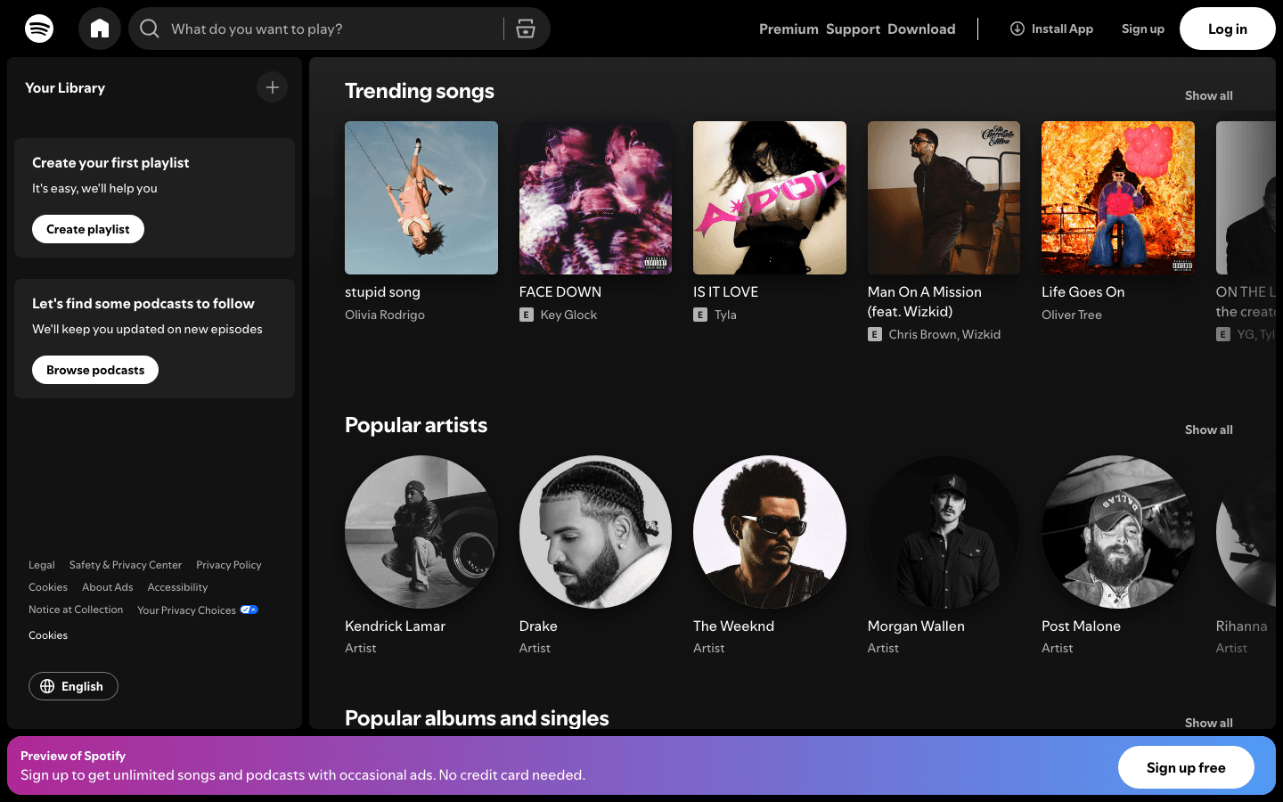 Spotify music streaming