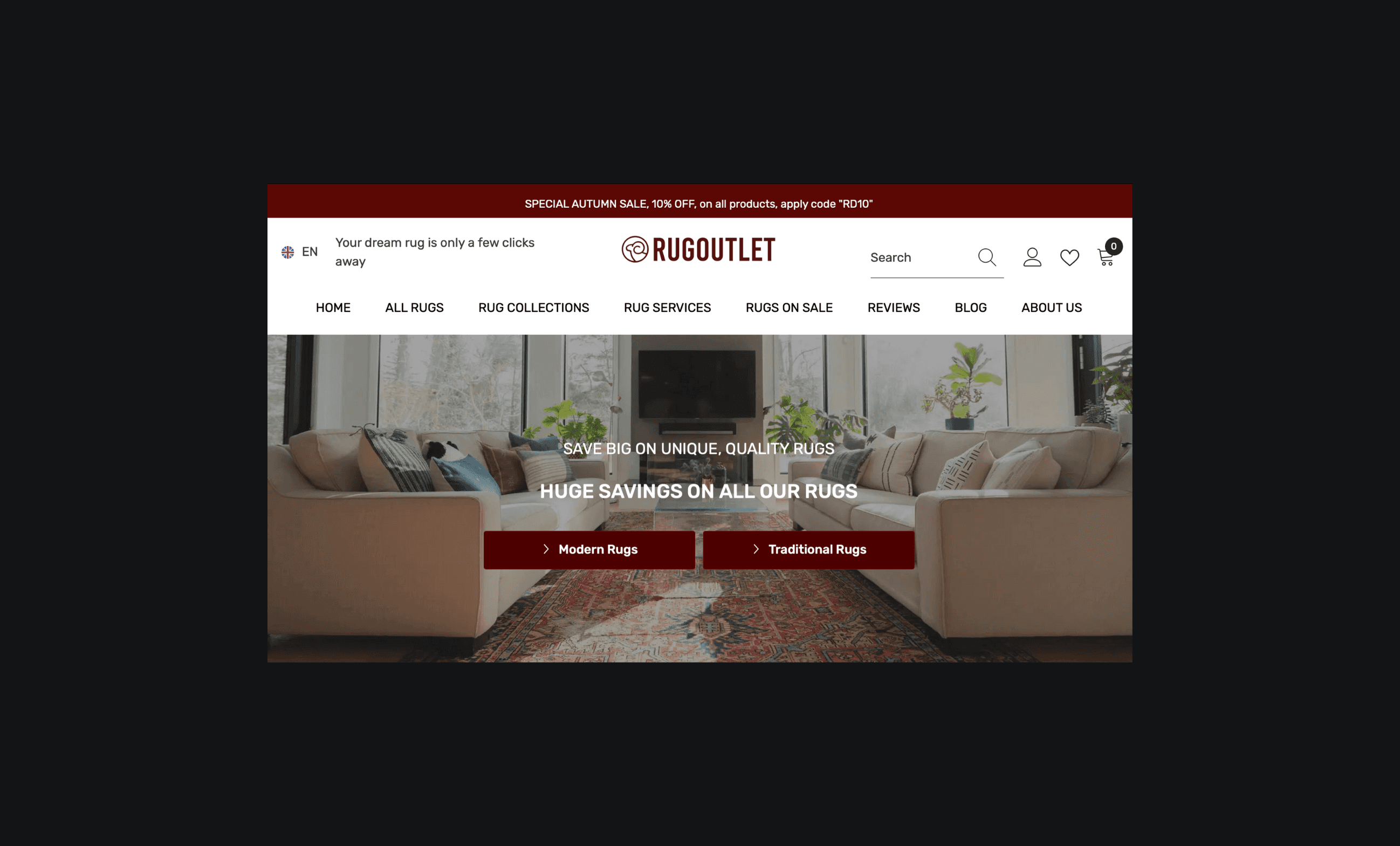 Homepage carousel