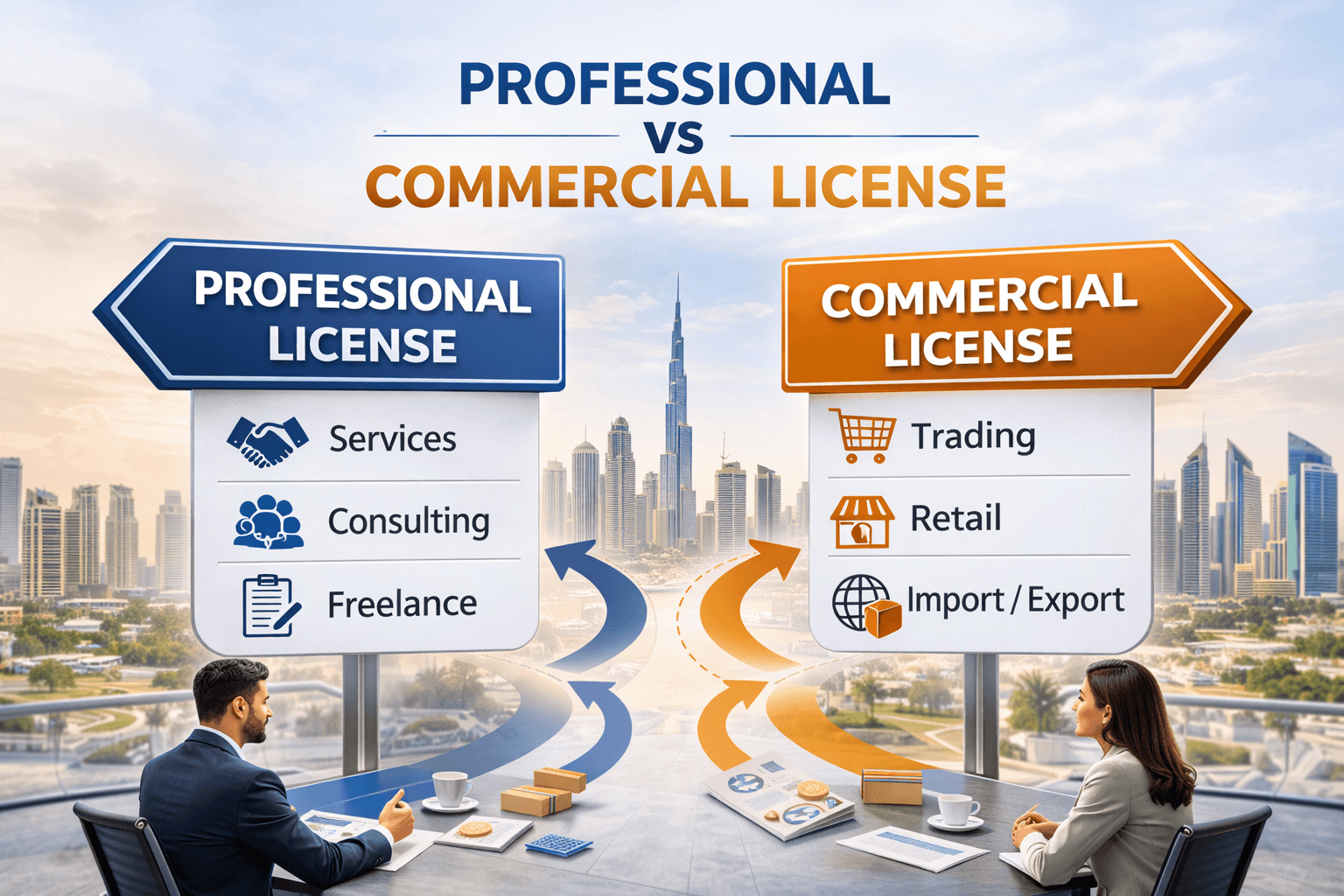 Professional vs Commercial License in Dubai Which One Fits Your Business