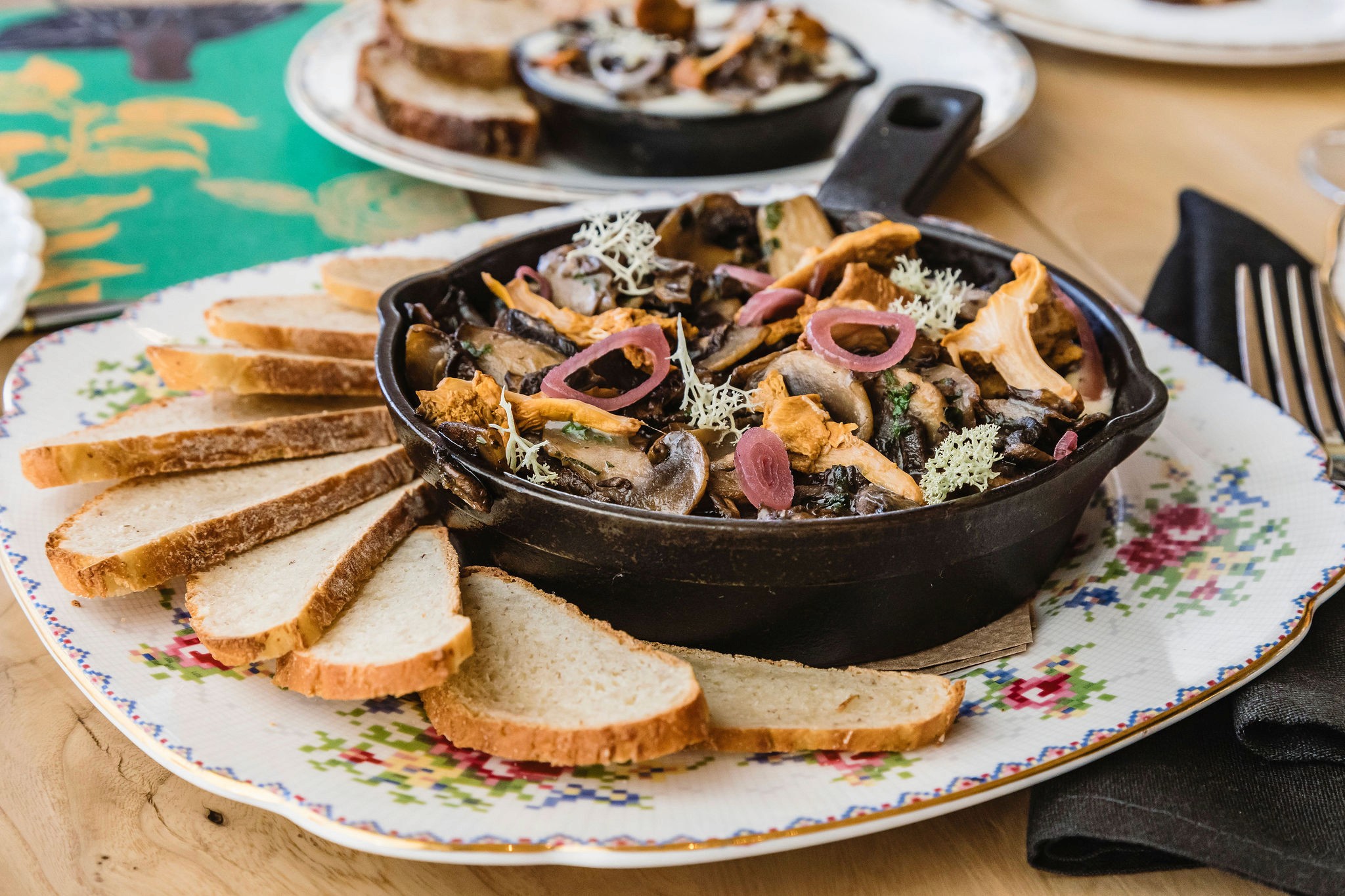 Wild & cultivated mushrooms, gf mornay sauce, house gf ciabatta (extra bread | 2)