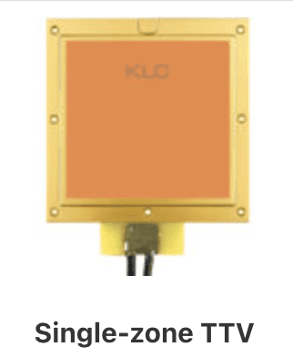 a red room with a view of a city