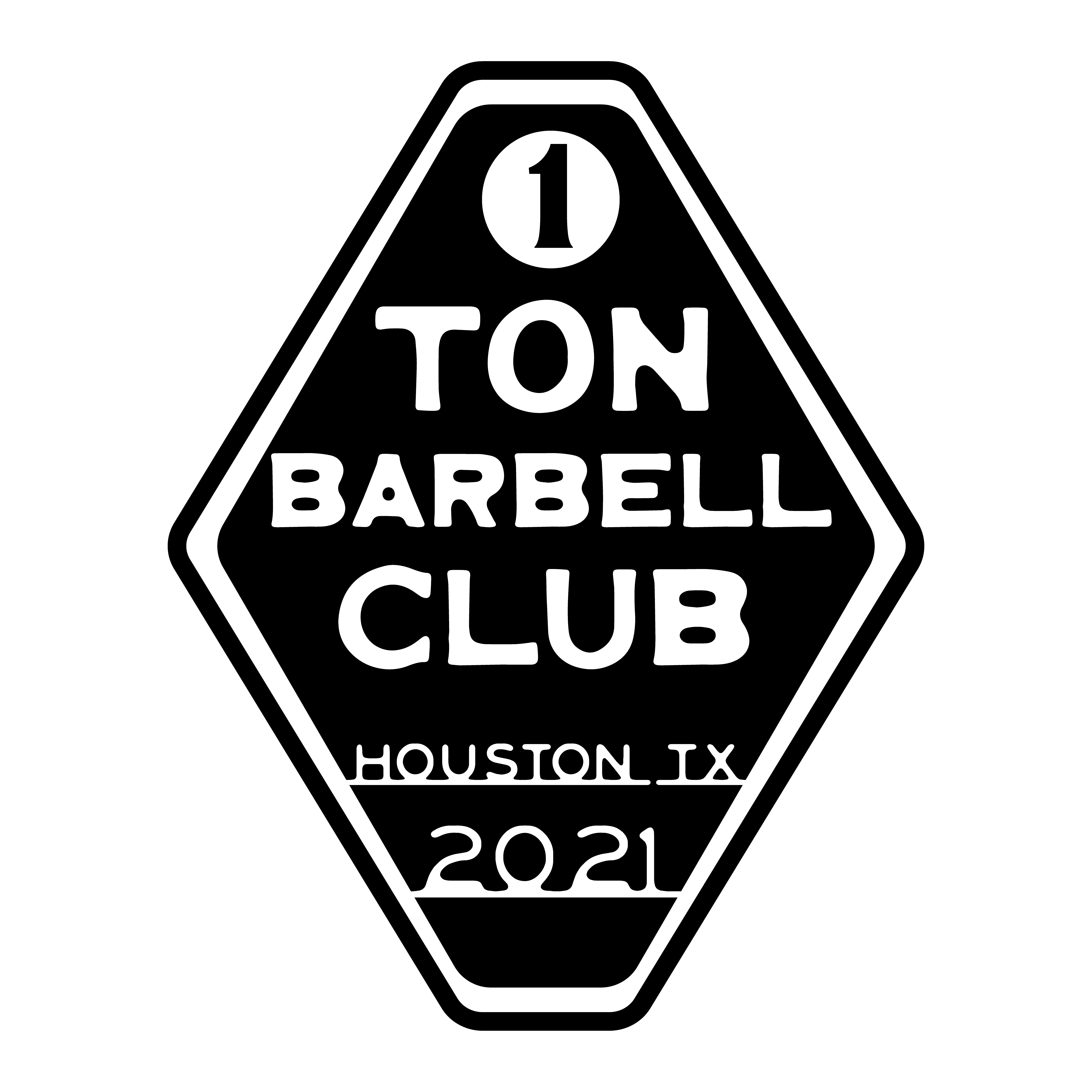 One-Ton Barbell Club Brand Mark