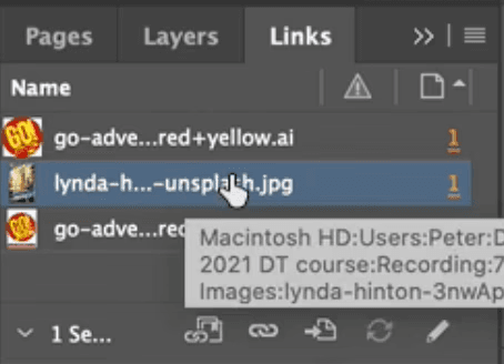 Close-up of bleed guide in InDesign