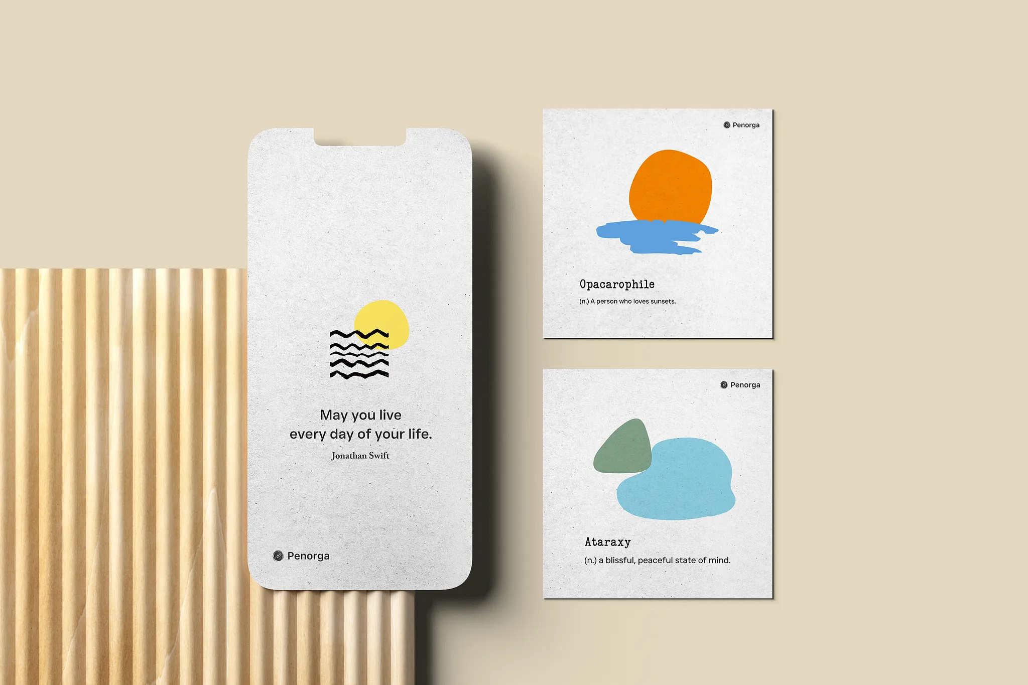 Image of a variety of items on a flat surface. This template is designed by Huehaus