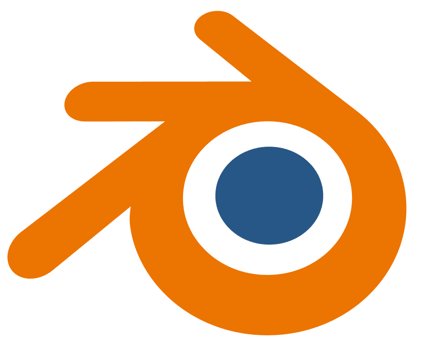 Blender Logo - 3D Animation and Visual Effects Software used by Samuel Bhakuni