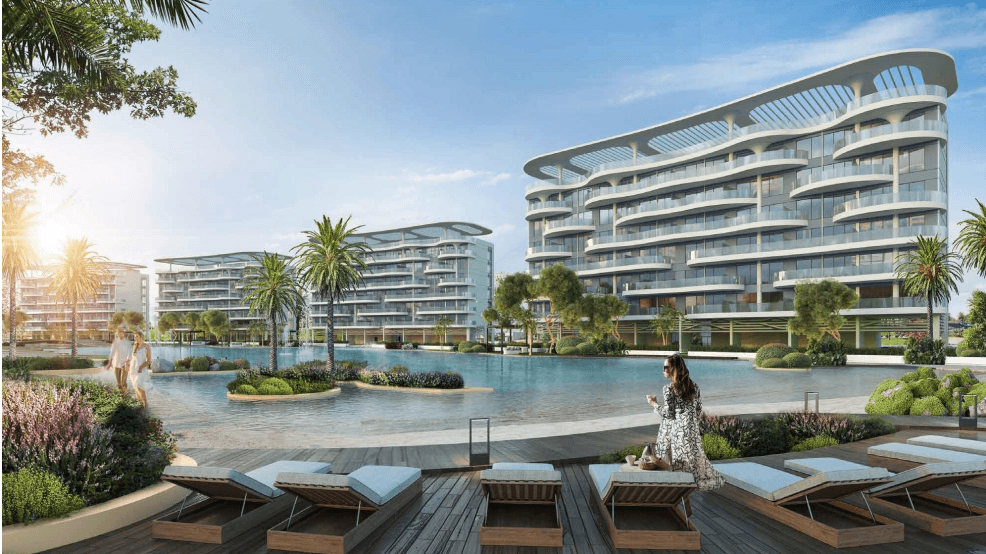 The Andalucia luxury apartments at Palm Jumeirah showcase elegant architecture and breathtaking surroundings.