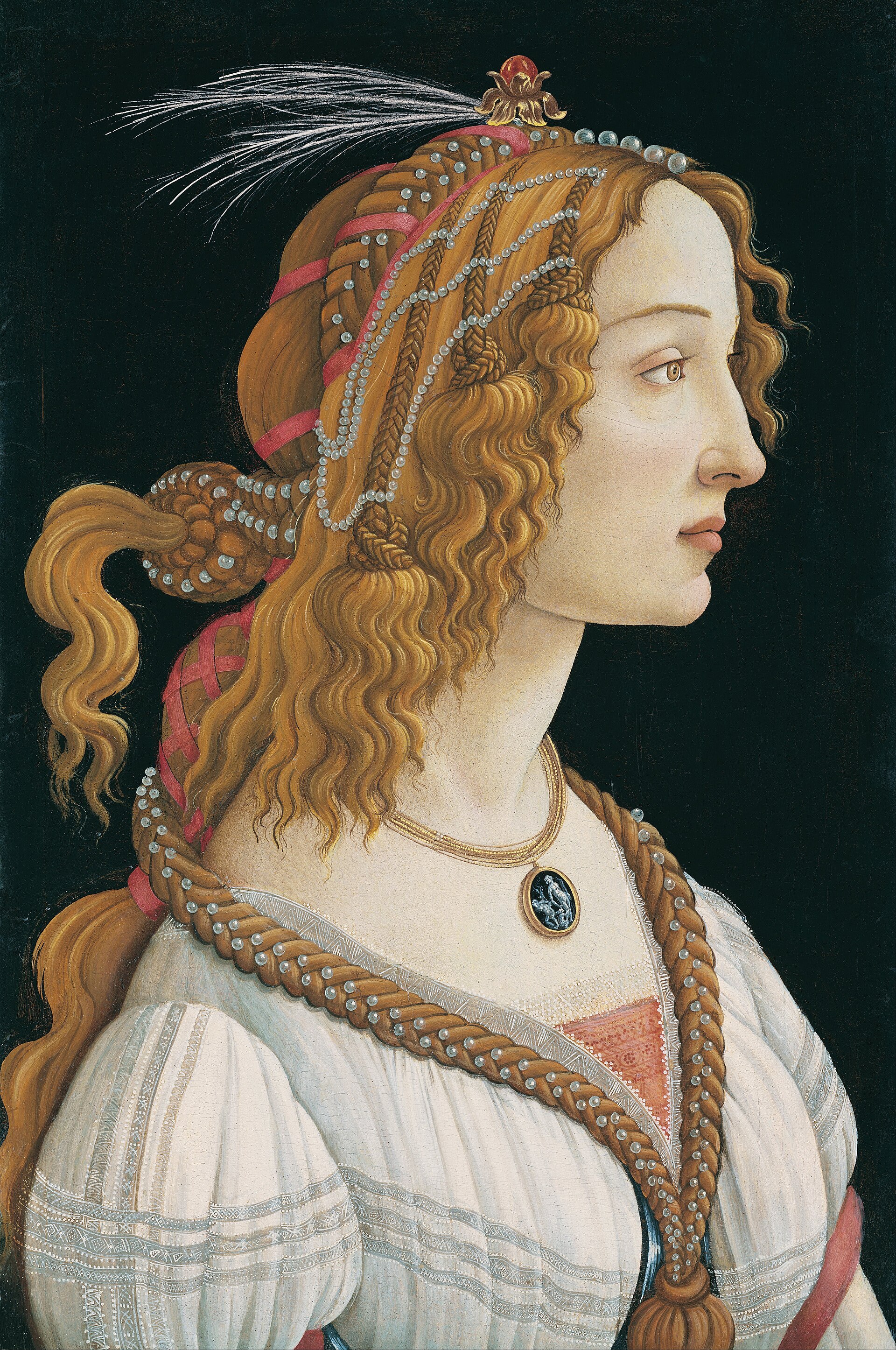 porttrait of a lady by boticelli