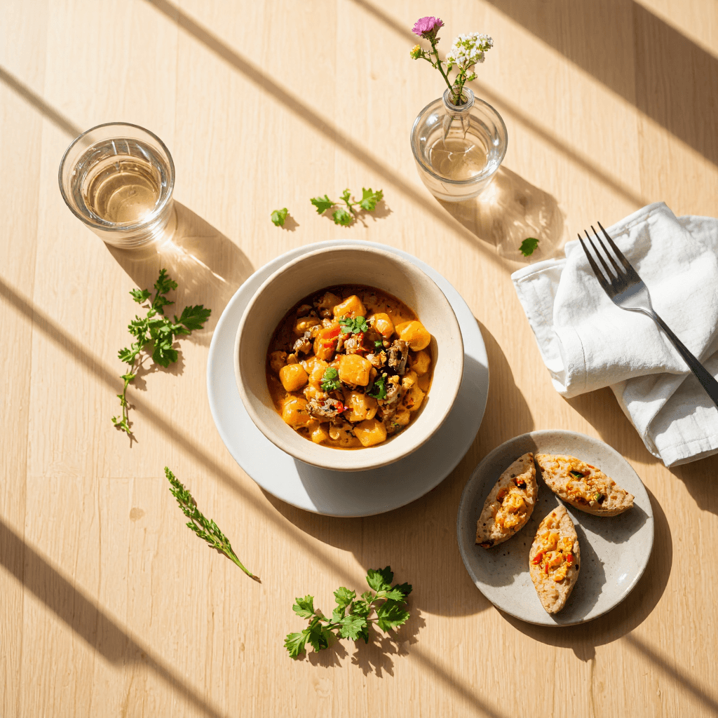 product photography of bowl of food