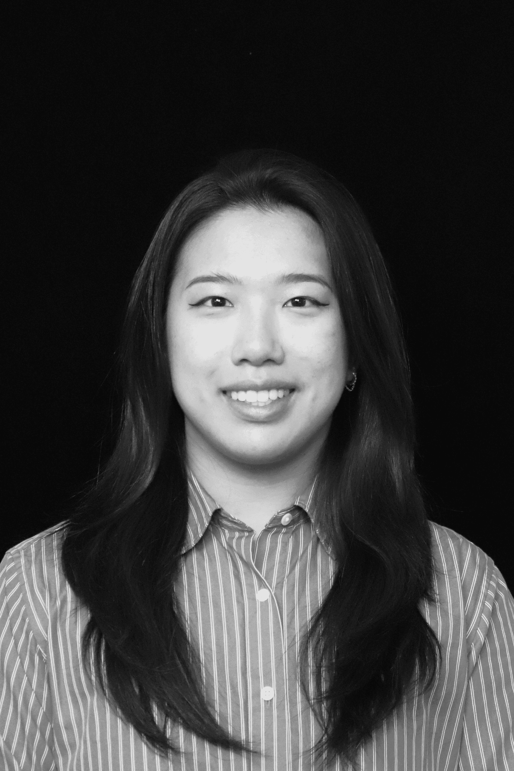 Chinese American Woman in collared shirt