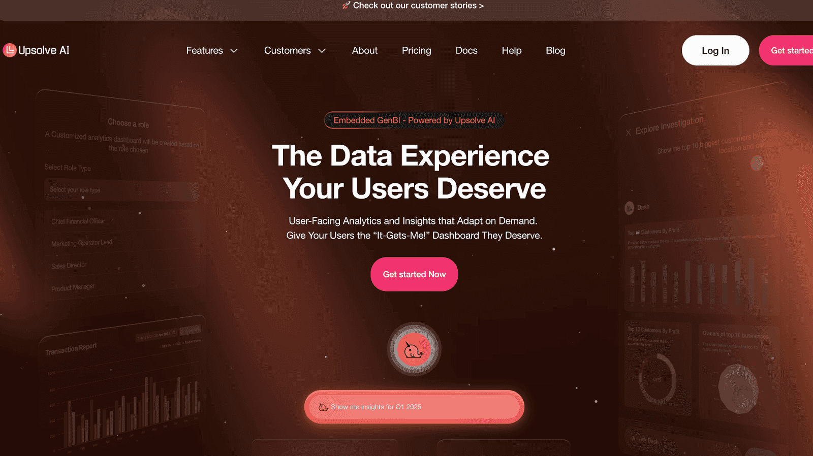 Upslove ai Home Page
