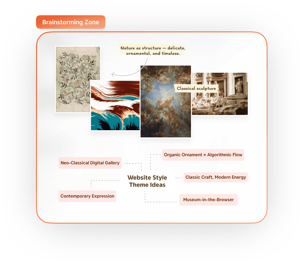 Color palette selection interface featuring "Rainbow," "Forid," "Vanilla," "Candy," "CyberPunk," and "Dazzling" options.