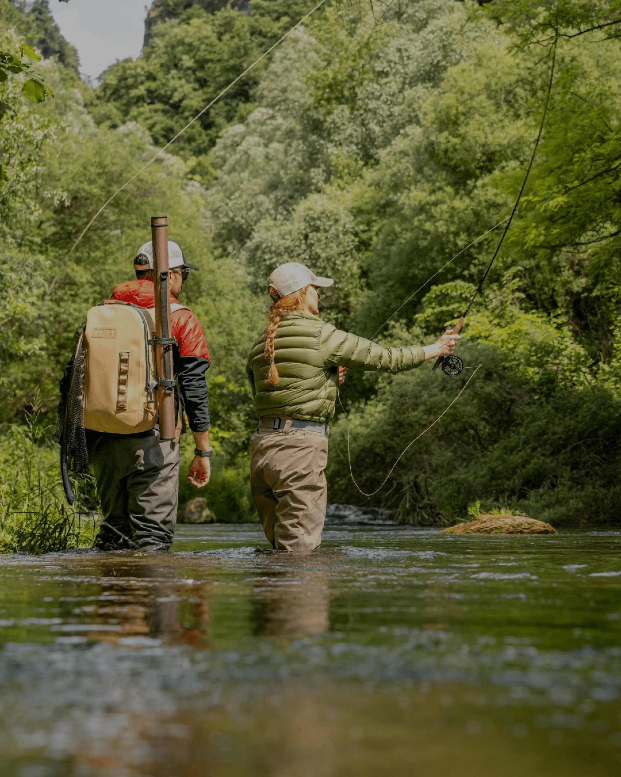fly fishing guides and lessons on the river