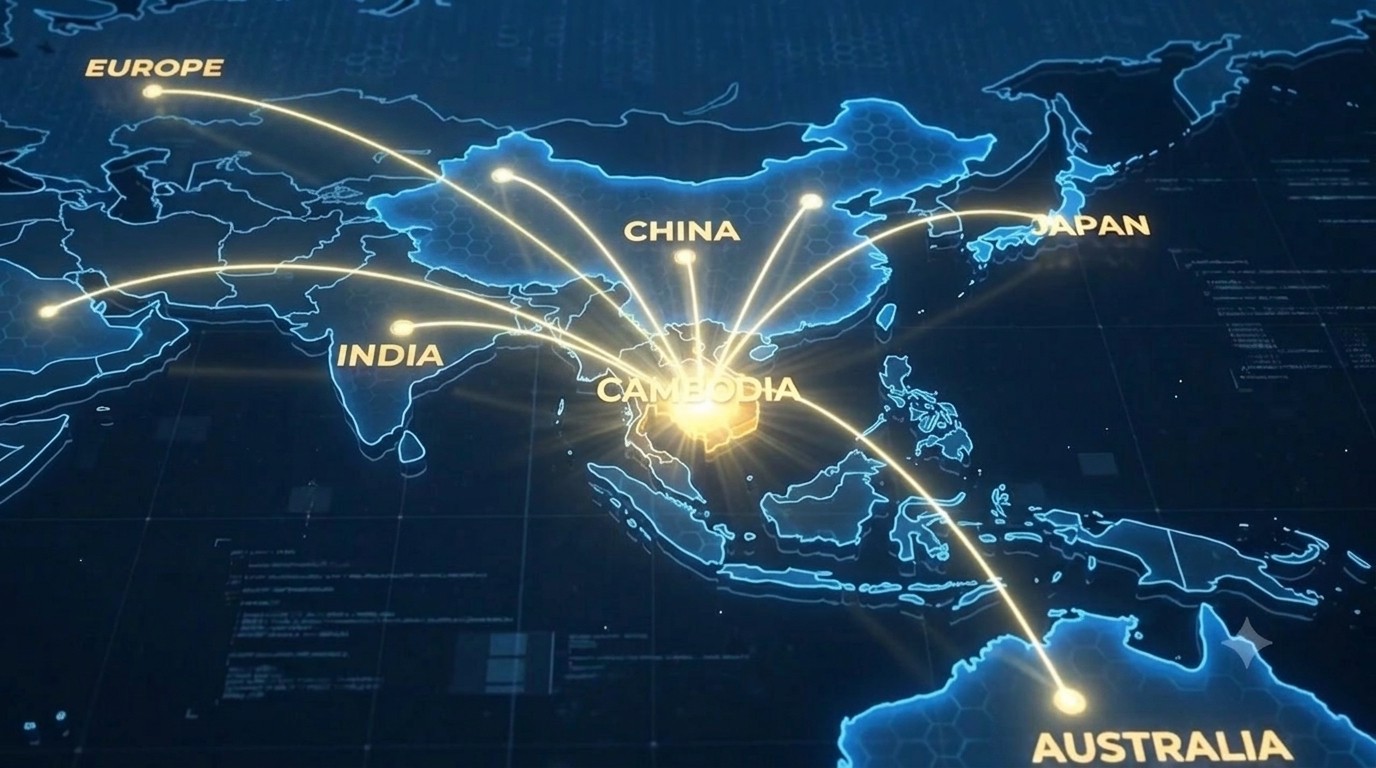 Cambodia Strategic Location