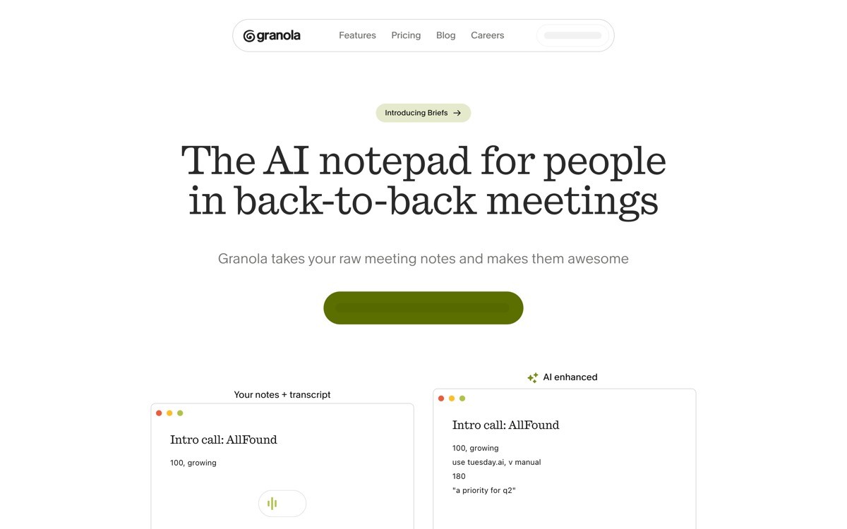 Best Mobile AI App Design Examples with Granola