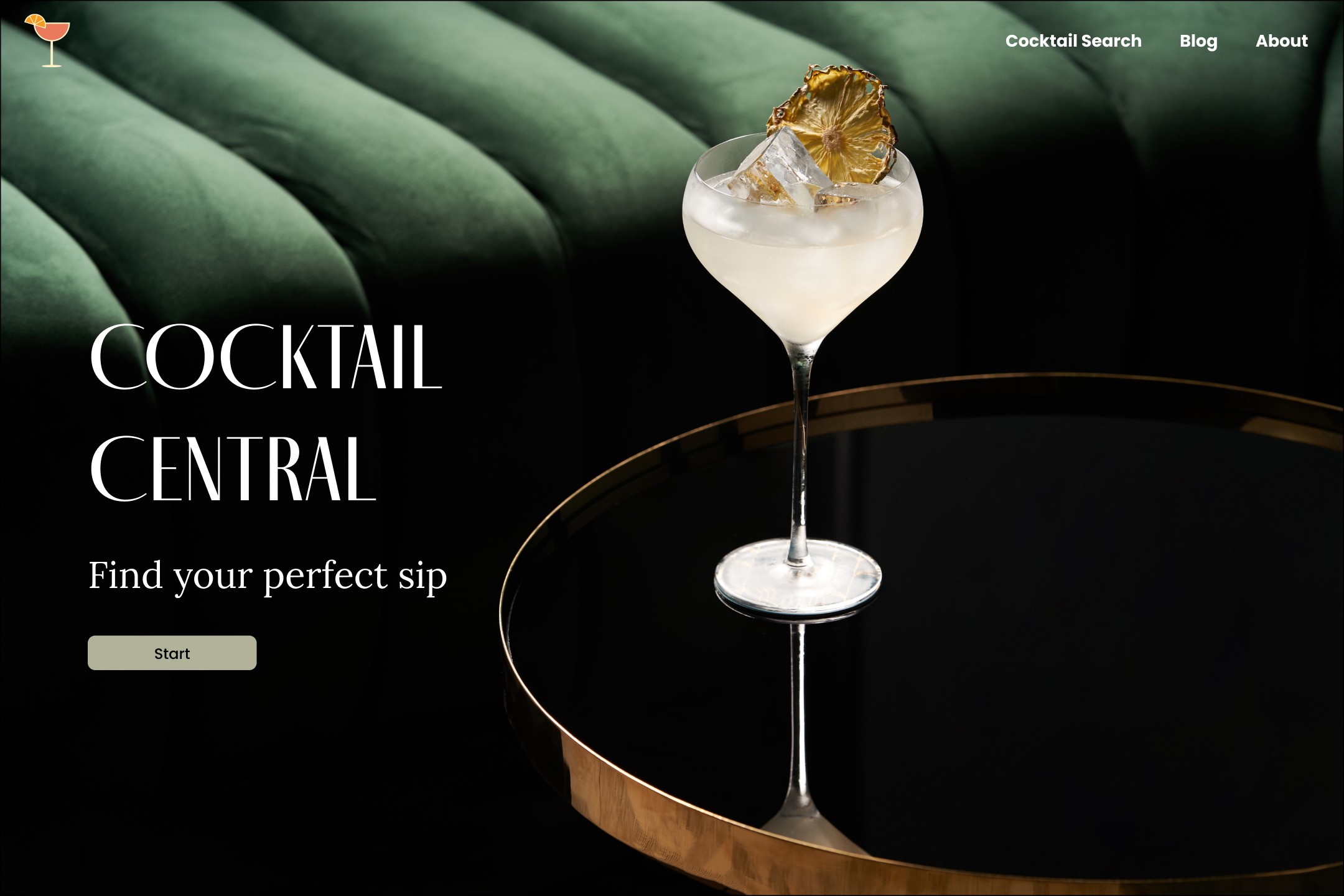 cocktail central homepage