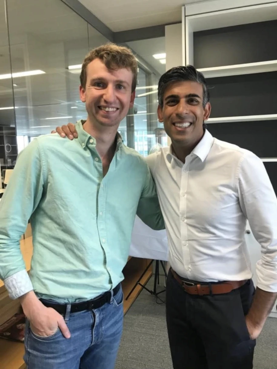 James Nation with Rishi Sunak