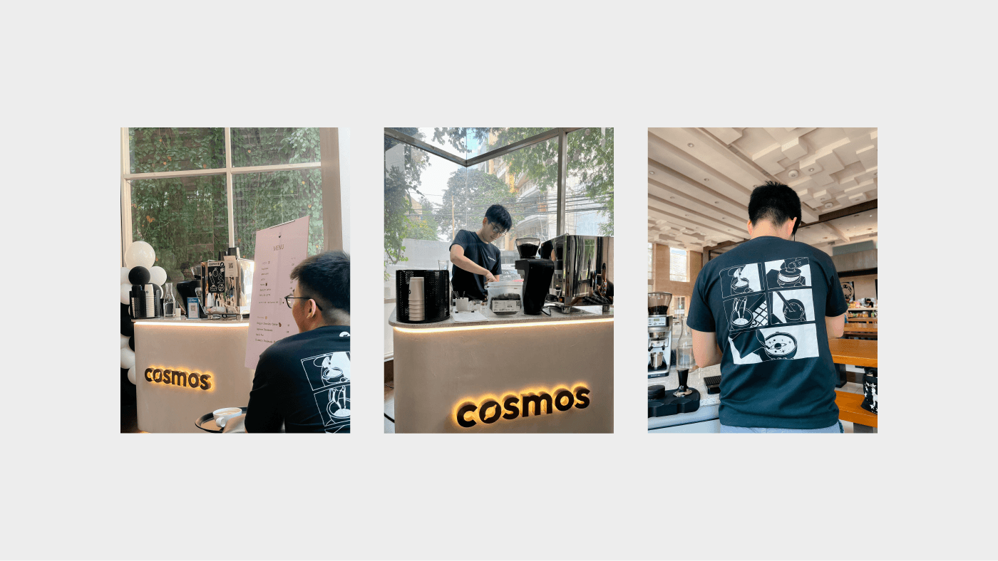 Collage of Cosmos' physical location.