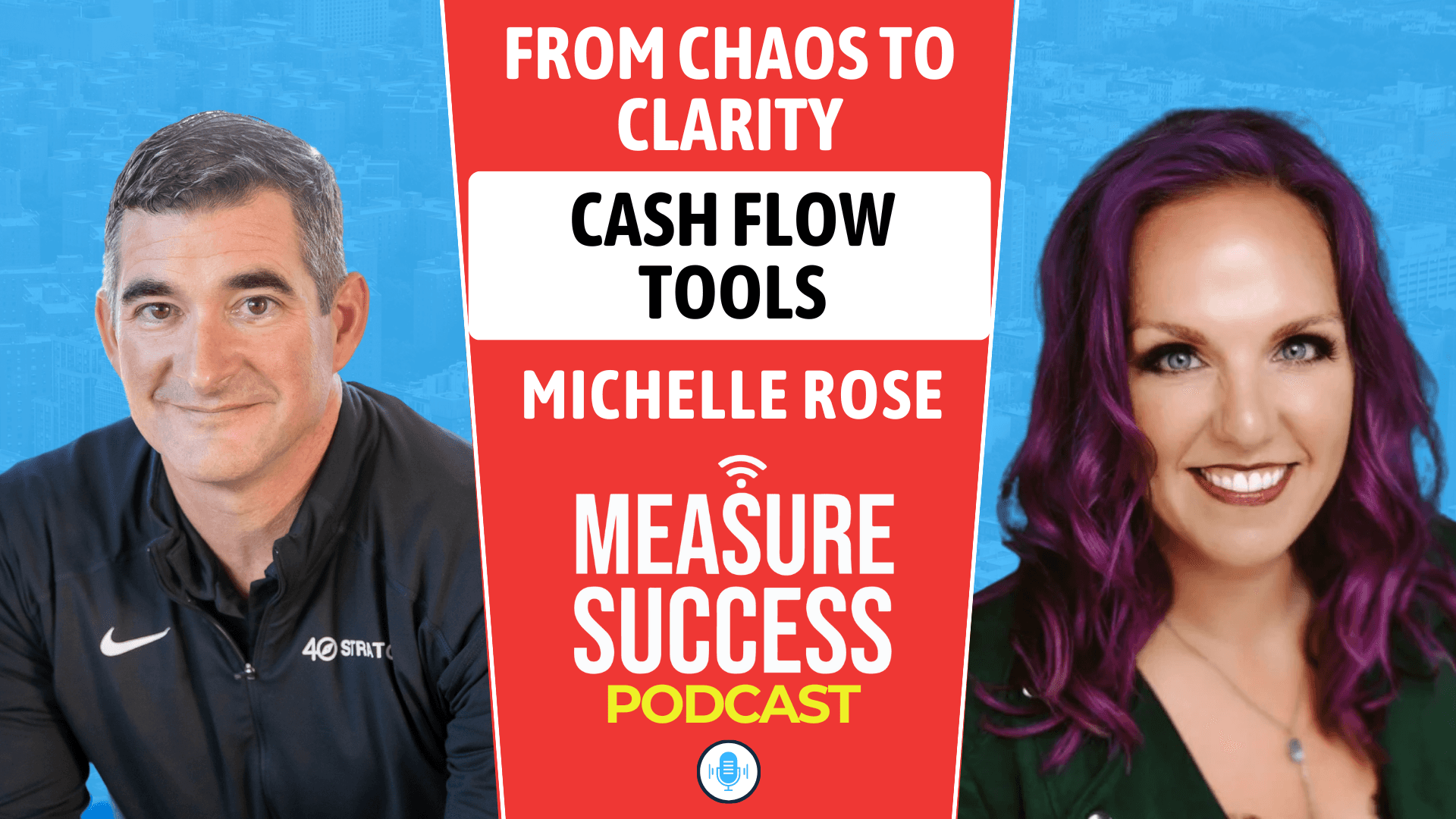 Three colleagues smiling and chatting together in a studio setting.