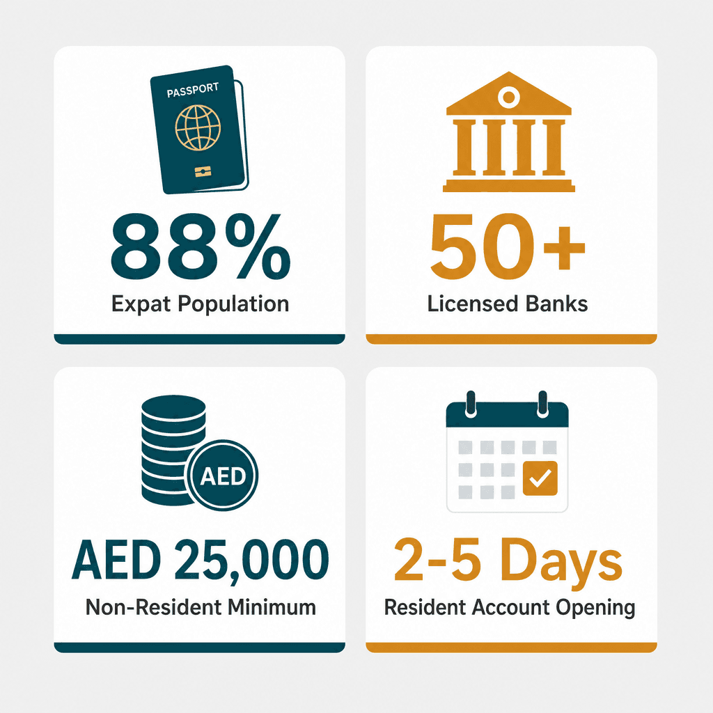 Infographic: Bank Account in Dubai for Foreigners: How to Open One
