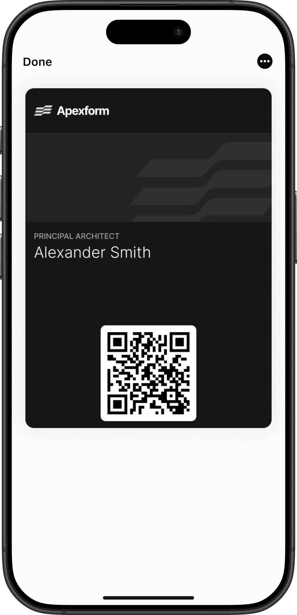 Tapify Apple Wallet digital business card