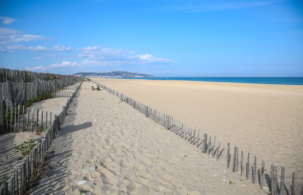 La plage du Lido à Sète, 12 km de sable fin en Méditerranée