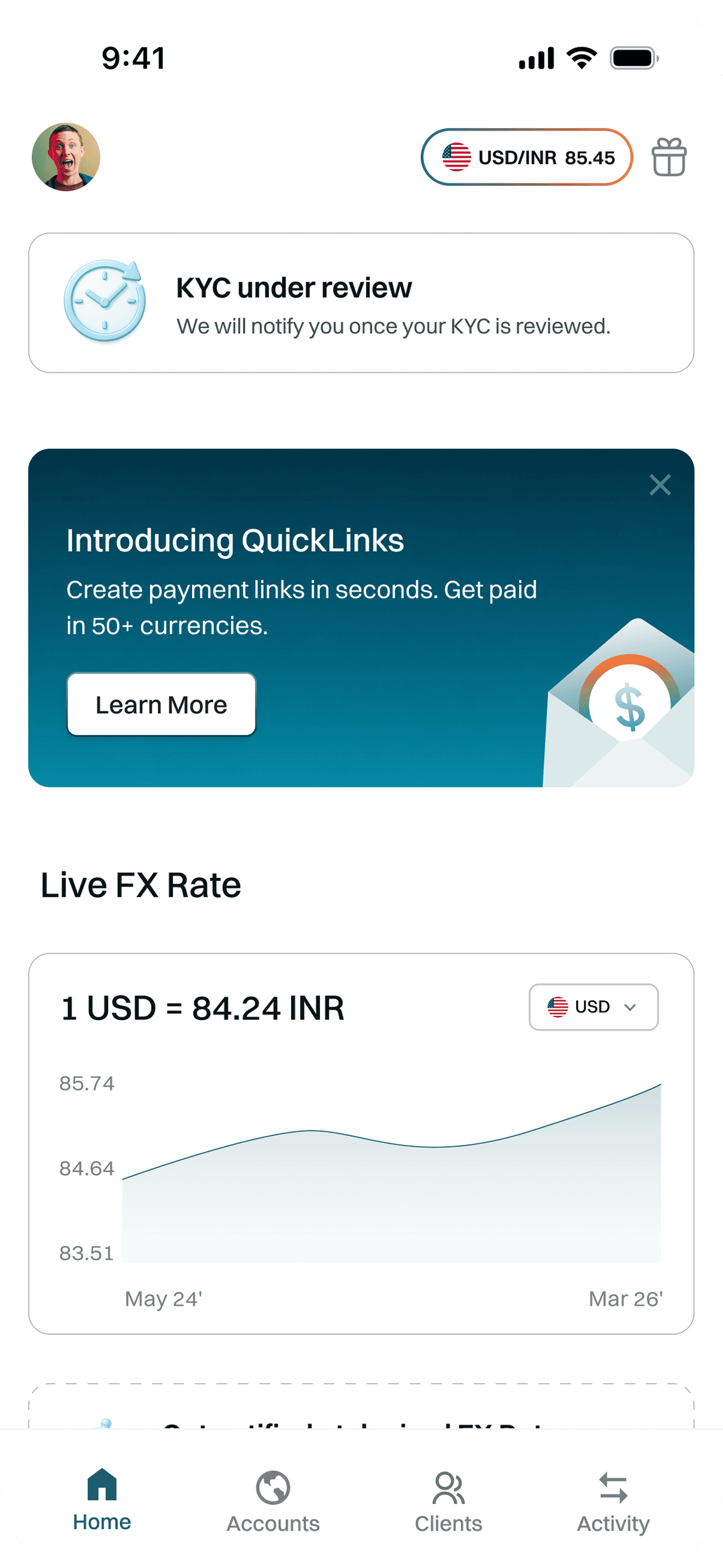 Infinity mobile App