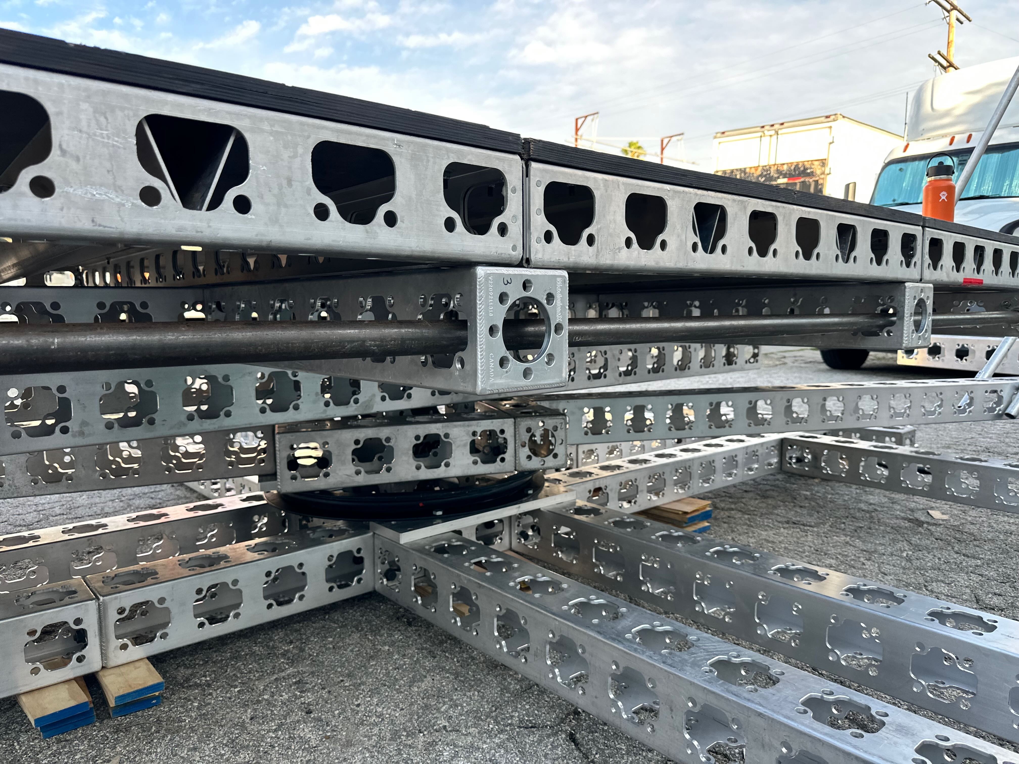 Modulus-X truss lazy susan camera rig