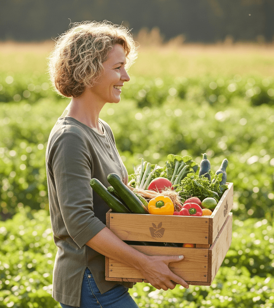 Close-up of a green parrot with an orange beak peeking through green leaves